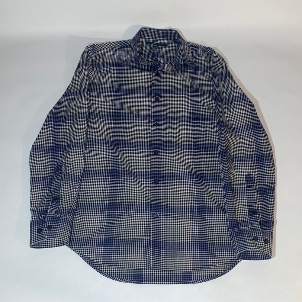 Perry Ellis long sleeve plaid shirt